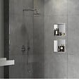 SWISS AQUA TECHNOLOGIES - Swiss Aqua Technologies Aurum Niche de Douche à encastrer, Acier Inoxydable 304, 30x30x10cm, Chrome brossé (SATAURN3030BS) - vignette