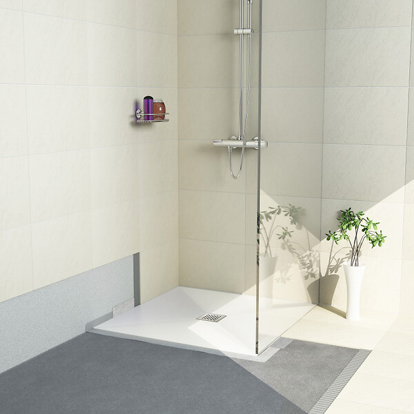 JACKON - Jackon Receveur de douche à carreler Aqua Centré 1200x1200x40mm (4512090) - large