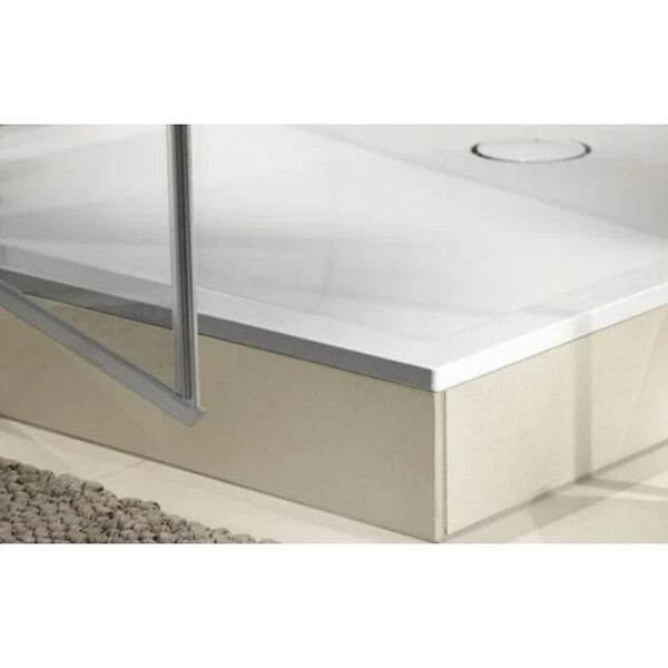 VILLEROY ET BOCH - Lifetime Plus Receveur de douche rectangulaire 1200 x 800 x 35 mm, Antidérapant, Blanc (6223N301) - large