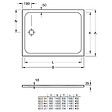 VILLEROY ET BOCH - Lifetime Plus Receveur de douche rectangulaire 1200 x 800 x 35 mm, Antidérapant, Blanc (6223N301) - vignette