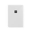 SWISS AQUA TECHNOLOGIES - Alek Receveur de douche rectangulaire 100x90 cm avec siphon, en marbre coulé, Blanc (SATALEK10090B-S) - vignette