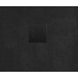 SWISS AQUA TECHNOLOGIES - B-Way Receveur de douche carré 90x90 cm avec siphon, en marbre coulé, Noir (SATALEK90Q-S) - vignette