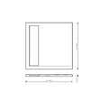 CERAMIA - Ceramia Alda Receveur de douche 80x80cm en pierre de synthèse durable, noir mat (ALD15-8080N) - vignette