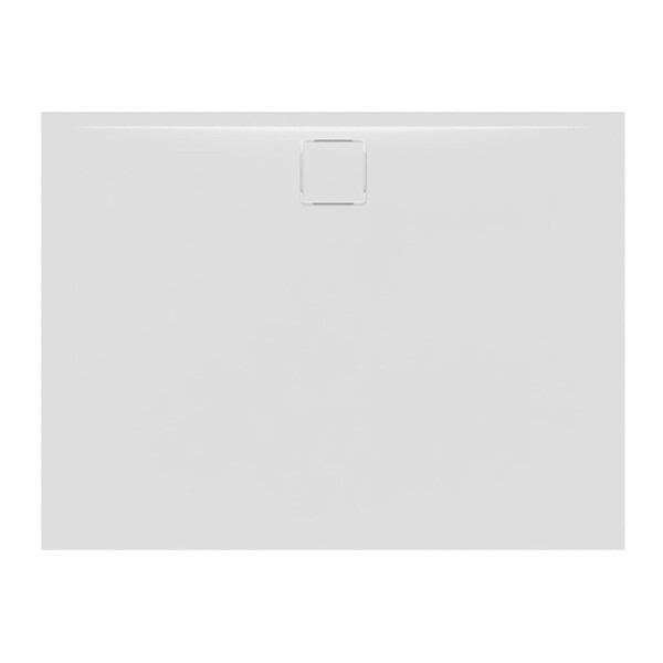 SWISS AQUA TECHNOLOGIES - Swiss Aqua Technologies Vision Receveur de douche 100x90cm + Siphon Eslim90. Marbre coulé, blanc (SATSVVI10090B-S) - large