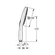 GROHE - Rainshower SmartActive 130 Cube douchette 3 jets, chrome (G26582000) - vignette