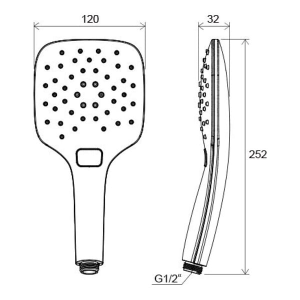 RAVAK - Pomme de douche Ravak 958.00 noir X07P569 - large