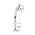 GROHE - Vitalio Comfort 110 set douchette + flexible 2 jets, chrome (G26973001) - vignette