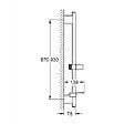 GROHE - Rainshower Smartactive Barre de douche 900mm avec curseur et support orientable, Warm Sunset (26603DA0) - vignette