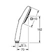 GROHE - Vitalio Comfort 110 douchette à main 2 jets, chrome (G26925001) - vignette