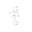 OPTIMA - Bras de douche Optima plafond chromé OPB004 - vignette