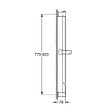 GROHE - Vitalio Universal barre de douche 90 cm Ø 22 mm, chrome (G26961001) - vignette