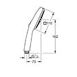 GROHE - Vitalio Comfort 110 douchette à main 2 jets, noir mat (G263972431) - vignette