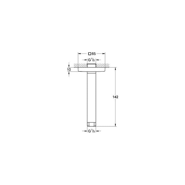 GROHE - RAINSHOWER - Bras de douche (27485000) - large