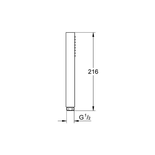 GROHE - Euphoria Cube Stick Douchette 1 jet, Chrome (27699000) - large