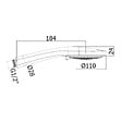 OPTIMA - Pomme de douche SAT B-Way noir SATBSRSKBW - vignette