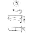 SWISS AQUA TECHNOLOGIES - Bras de douche mural 20,2 cm pour douche de tête, raccord universel, noir mat (SATBSRKMC) - vignette