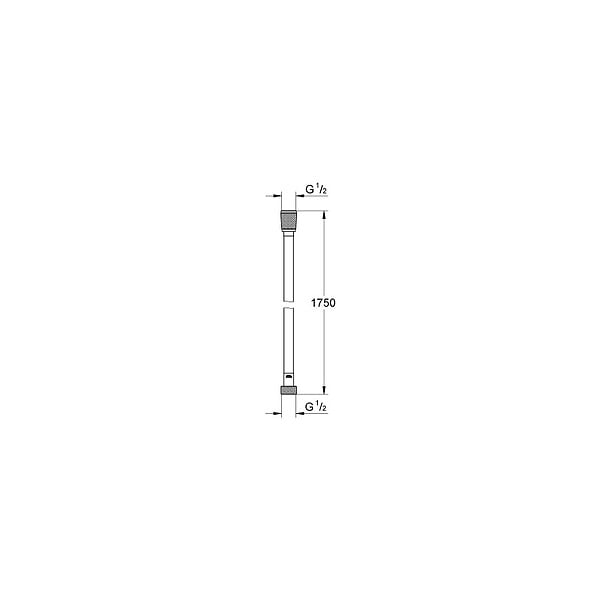 GROHE - Grohe Silverflex Flexible de douche 1750 mm , Supersteel (28388DC0) - large