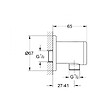 GROHE - Relexa  Coude à encastrer 1/2" (28626000) - vignette