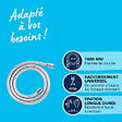GROHE - Grohe VitalioFlex Silver flexible de douche anti-torsion 150 cm, chrome (G27505001) - vignette