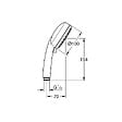 GROHE - Douchette à main Tempesta Cosmopolitan Ø 100 2 jets - débit limité à 5 l/min - vignette