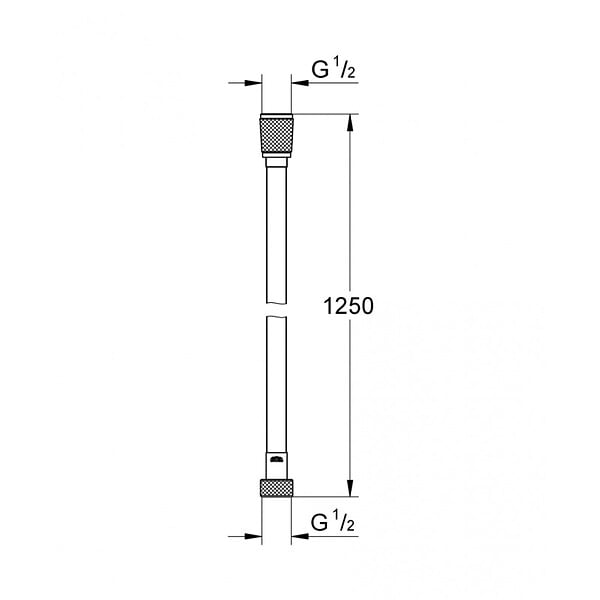 GROHE - Silverflex Flexible de douche 1250 mm, Warm Sunset (28362DA0) - large