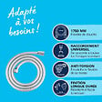 GROHE - VitalioFlex Silver flexible de douche anti-torsion 175 cm, chrome (G27506001) - vignette
