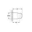 GROHE - Grohe VITALIO UNIVERSAL support de douche mural, noir mat (G-279582430) - vignette