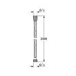 GROHE - VitalioFlex Metal Long-Life flexible de douche en métal 2000 mm, chrome (G22103000) - vignette