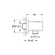 GROHE - Rainshower®  Coude à encastrer 1/2" (27057000) - vignette