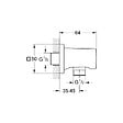 GROHE - Rainshower®  Coude à encastrer, métal (27076000) - vignette