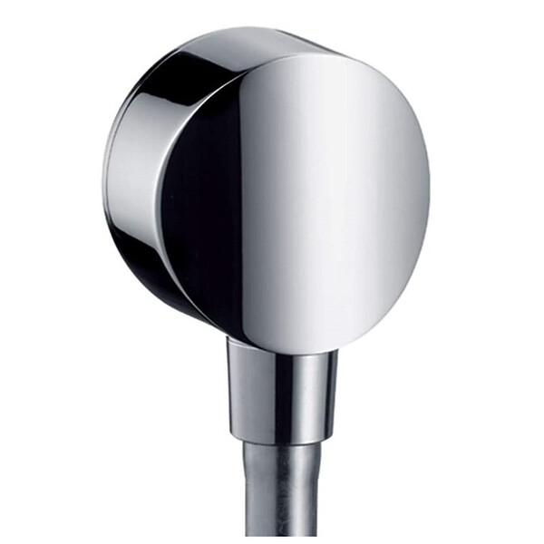 HANSGROHE - Hansgrohe Fixfit S Coude pour raccordement mural, chrome (26453000) - large