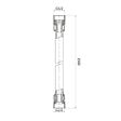 SWISS AQUA TECHNOLOGIES - Swiss Aqua Technologies Aurum flexible de douche 150 cm avec écrou anti-torsion, or rose (SATBAURHPBRG) - vignette