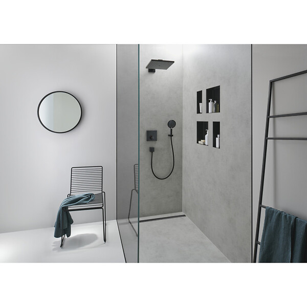 HANSGROHE - Isiflex Flexible de douche 125 cm, Noir mat (28272670) - large