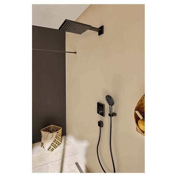 HANSGROHE - Coude de raccordement Fixfit Square, noir mat (26455670) - large