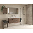 SWISS AQUA TECHNOLOGIES - Swiss Aqua Technologies Walk-in 110x200cm paroi en verre Crystal Glass®  8 mm anticalcaire, avec bras et profilés chrome brillant (SATBWI110PR) - vignette