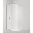 SWISS AQUA TECHNOLOGIES - Swiss Aqua Technologies Walk-in 110x200cm paroi en verre Crystal Glass®  8 mm anticalcaire, avec bras et profilés chrome brillant (SATBWI110PR) - vignette