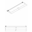SWISS AQUA TECHNOLOGIES - Swiss Aqua Technologies Walk-in Bras de montage pour paroi de douche 120 cm, Chrome (ZAV3) - vignette
