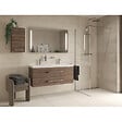 SWISS AQUA TECHNOLOGIES - Swiss Aqua Technologies Walk-in 120x200cm Paroi en verre Crystal Glass® 8 mm anticalcaire, avec bras et profilés chrome brillant (SATBWI120PR) - vignette