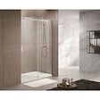 SWISS AQUA TECHNOLOGIES - Swiss Aqua Technologies T-Linea Porte coulissante de douche verre trempé Easy Clean 120x200cm, Ouverture gauche à droite (TLDNEW120P02) - vignette