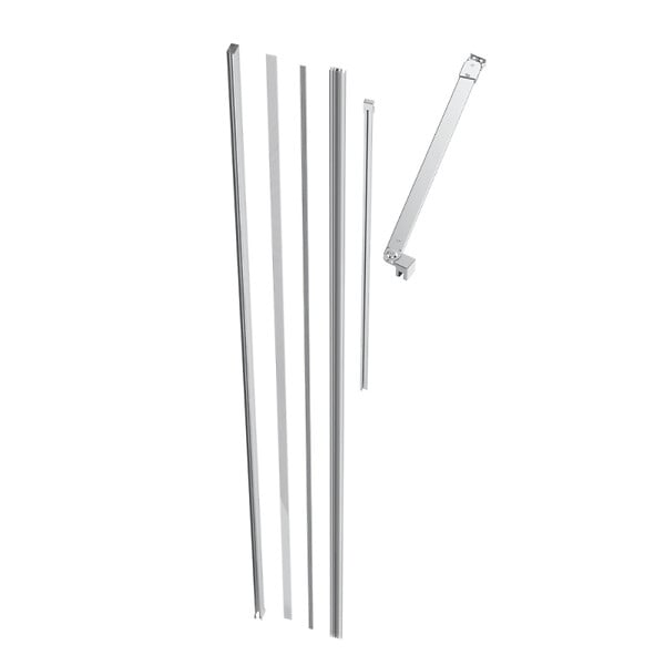 SWISS AQUA TECHNOLOGIES - Swiss Aqua Technologies Walk-In Xmotion set de fixations complet pour paroi de douche Walk‑In SAT Xmotion, chrome (SIKOWIXMPROFILST) - large
