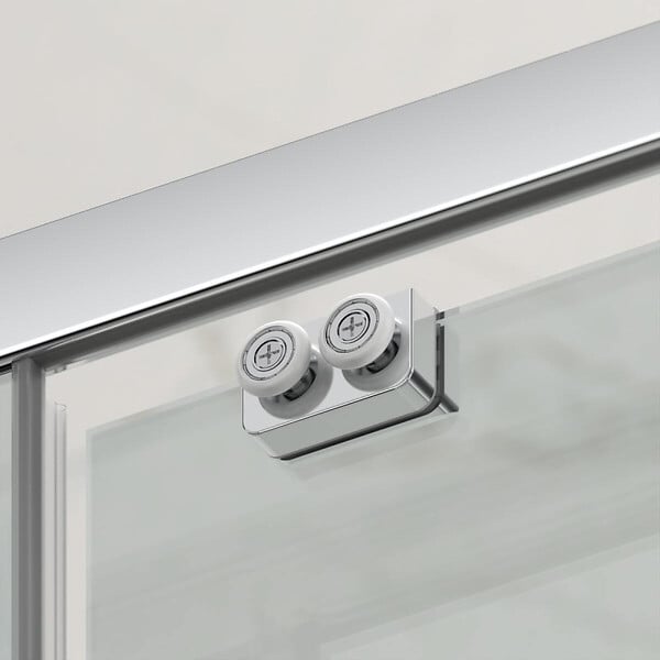 SWISS AQUA TECHNOLOGIES - Swiss Aqua Technologies TEX BB ensemble porte coulissante/paroi 120x90cm anticalcaire avec profilés chrome brillant (TEXDBB120S90-SET) - large