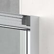SWISS AQUA TECHNOLOGIES - Swiss Aqua Technologies TEX BB ensemble porte coulissante/paroi 120x90cm anticalcaire avec profilés chrome brillant (TEXDBB120S90-SET) - vignette