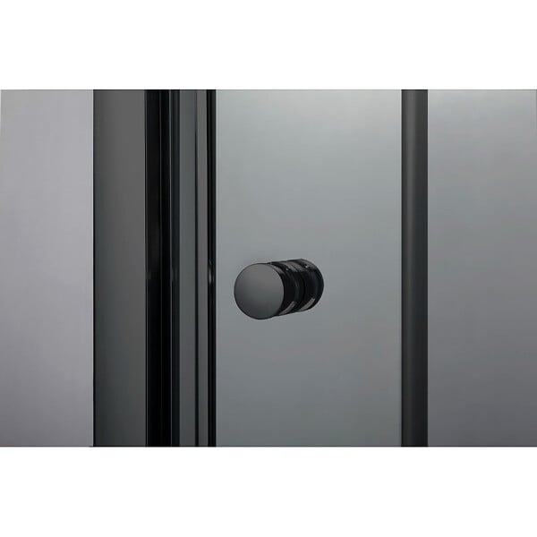 SWISS AQUA TECHNOLOGIES - Swiss Aqua Technologies SAT PROJECT Douche 90x90cm coulissante avec profilé noir mat (SATPROMUQ90CT) - large