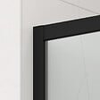 SWISS AQUA TECHNOLOGIES - Swiss Aqua Technologies TEX BB ensemble porte coulissante/paroi 100x100cm anticalcaire avec profilés noir mat (SIKOTEXDBB100S100C) - vignette