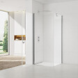 SWISS AQUA TECHNOLOGIES - Swiss Aqua Technologies Fusion ensemble porte pivotante /paroi 90x100cm anticalcaire avec profilés chrome brillant (SATFUD90S100-SET) - vignette
