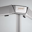 HÃŒPPE - HÜPPE  Next - Paroi douche et porte coulissante 90x90cm en verre transparent + Profilés chromés brillants (145002.069.322) - vignette