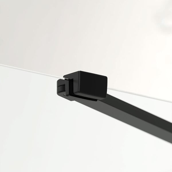 SWISS AQUA TECHNOLOGIES - Swiss Aqua Technologies Fusion Portes de douche acces en angle pivotantes 90x90cm anticalcaire avec profilés noir mat (SATFUDP9090C-SET) - large