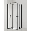 SWISS AQUA TECHNOLOGIES - Swiss Aqua Technologies SAT SK  Porte de douche acces en angle pliantes 90x90cm  anticalcaire avec profilés noir mat (SATSK9090C) - vignette