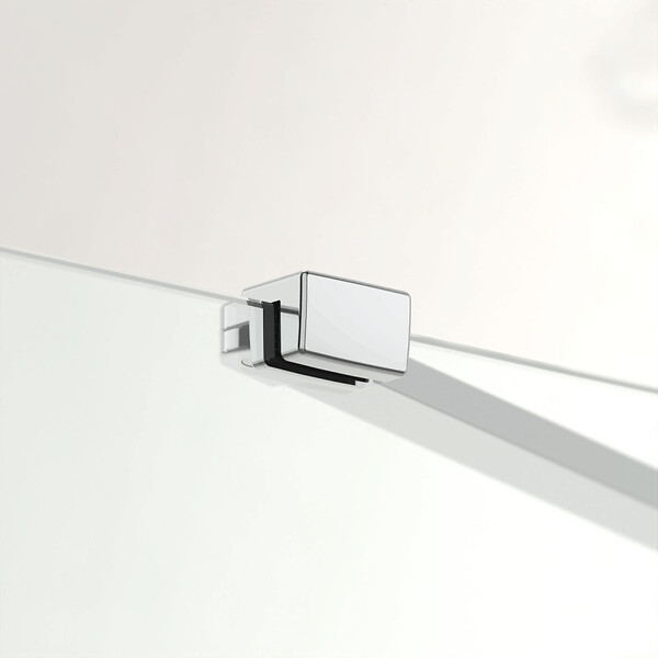 SWISS AQUA TECHNOLOGIES - Swiss Aqua Technologies Fusion ensemble porte pivotante /paroi 80x80cm anticalcaire avec profilés chrome brillant (SATFUD80S80-SET) - large
