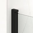 SWISS AQUA TECHNOLOGIES - Swiss Aqua Technologies Fusion Portes de douche acces en angle pivotantes 100x80cm anticalcaire avec profilés noir mat (SATFUD10080C-SET) - vignette